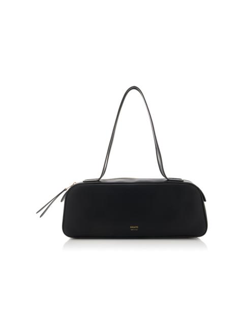 KHAITE Simona Leather Shoulder Bag black