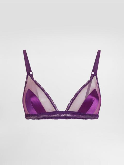 Dolce & Gabbana Satin and lace bra