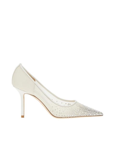JIMMY CHOO 'LOVE 85' STRASS-EMBELLISHED PUMPS