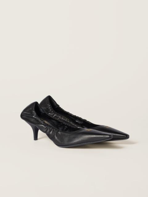Nappa leather pumps