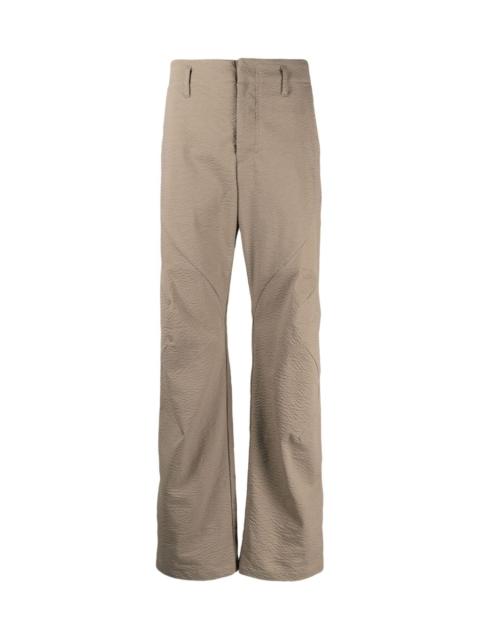 POST ARCHIVE FACTION (PAF) TEXTURED STRAIGHT-LEG TROUSERS