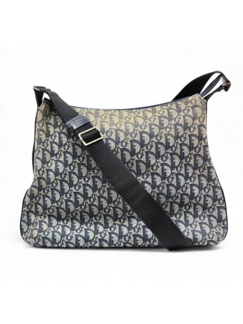 Dior Trotter Monogram Canvas Unisex Messenger Bag Navy – vintage