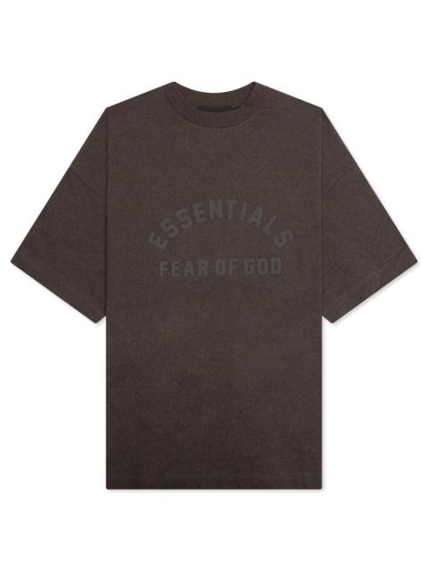 ESSENTIALS ESSENTIALS HEAVY S/S TEE - HEATHER WOOD