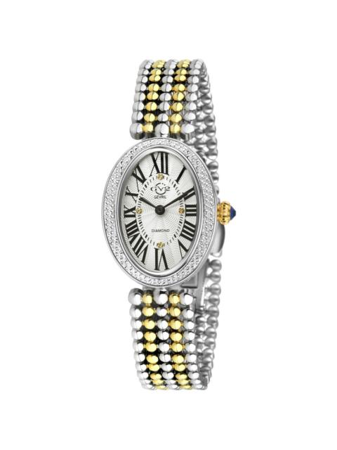 Other Designers GV2 by Gevril Piazza Navona Quartz White Dial Ladies Watch 14812B