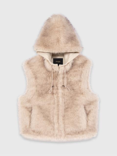 maje Short faux fur jacket