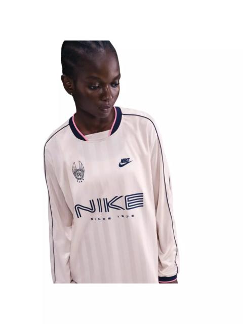 Nike Women's Sportswear Long-Sleeve Jersey Top -Lt Pink