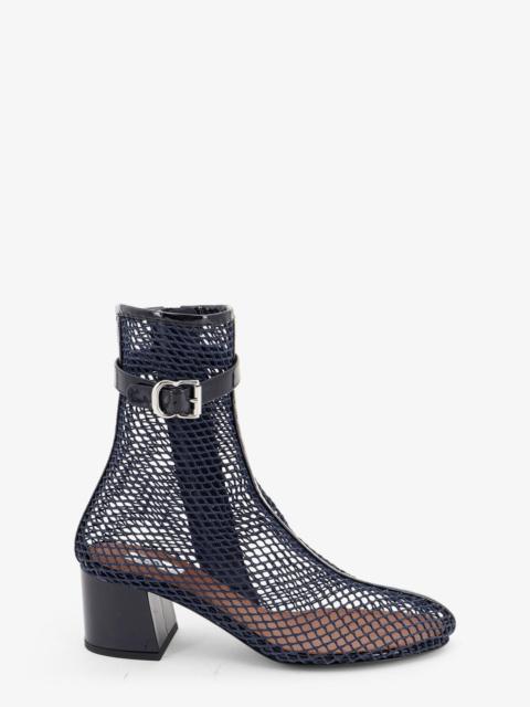 Alaïa Alaia Fishnet 55 Mesh And Patent Leather Boots
