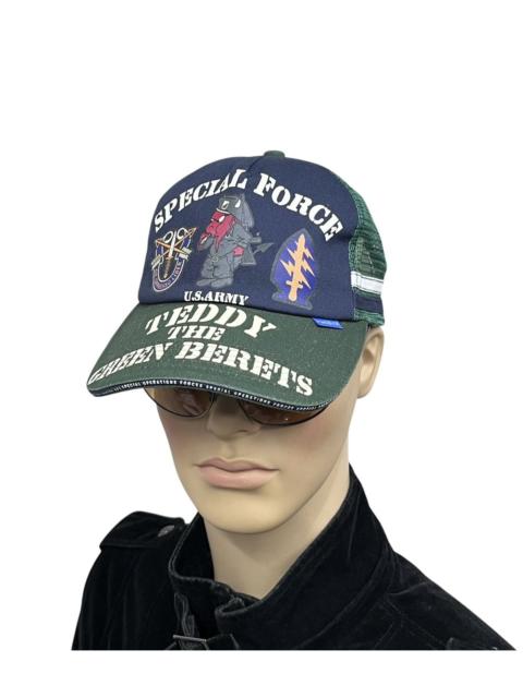 Other Designers 🔥Vintage TEDMAN ARMY SPECIAL FORCE Hybrid Trucker Snapback