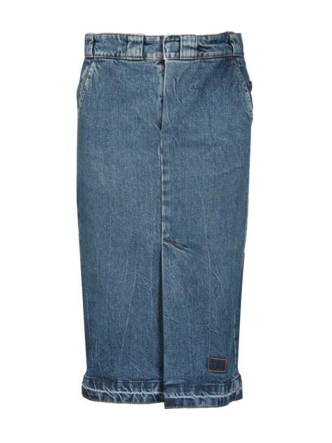 Maison Margiela Maison Margiela Women Long Denim Skirt