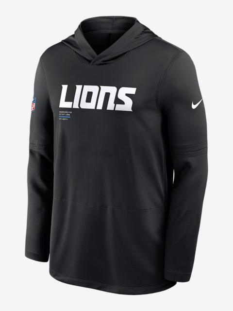 Nike Detroit Lions Pure Fury Sideline Men's Nike Dri-FIT NFL Long-Sleeve Hooded Top
