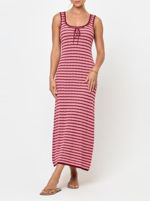 L*SPACE LSPACE Rosalie Maxi Cover-Up Dress in Strawberry Stripe at Nordstrom