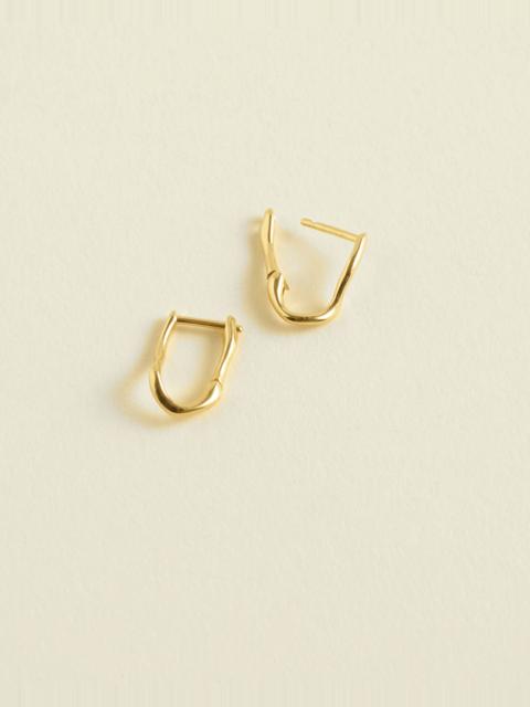 Madewell Demi-Fine Molten Small Hoop Earrings