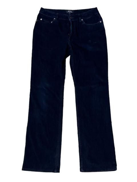 A.P.C. A.P.C RUE DE FLEURUS CORDUROY SUPER BLACK JEANS