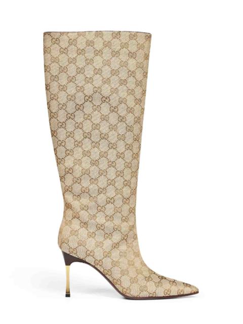 GUCCI Gucci Women Beige Gg Canvas Bombshell Boots