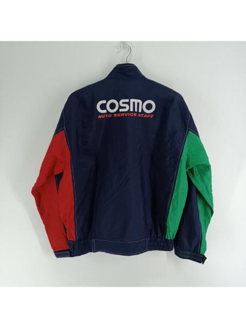 Other Designers Vintage - 🔥 COSMO AUTO SERVICE STAFF COLOURFUL LIGHT BOMBER JACKET 🔥
