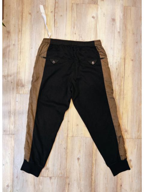 Ziggy Chen Mixed cloth contrast pants.Like Uma Wang or Elema Dawson