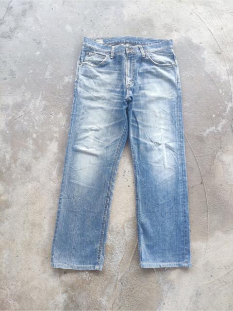 Vintage Lee Baggy Distress Faded Denim