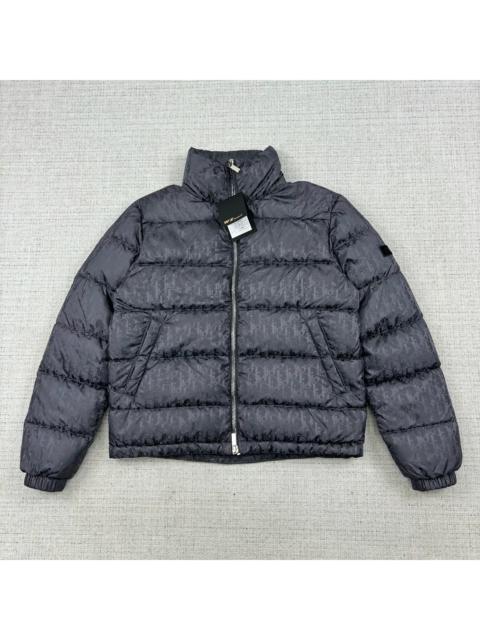 Dior DIOR / Stand-Collar Solid-Color All-Over Logo Print Long-Sleeve Down Jacket