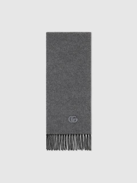 GUCCI Cashmere scarf with patch