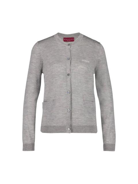 GUCCI Gucci Grey Knitwear - Cardigans Women
