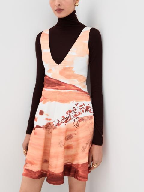 JW Anderson Printed V Neck Mini Dress