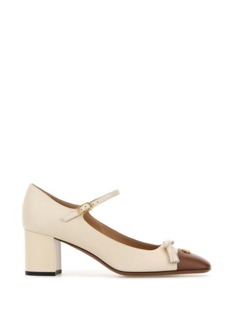 Valentino Ivory leather VLogo Signature pumps