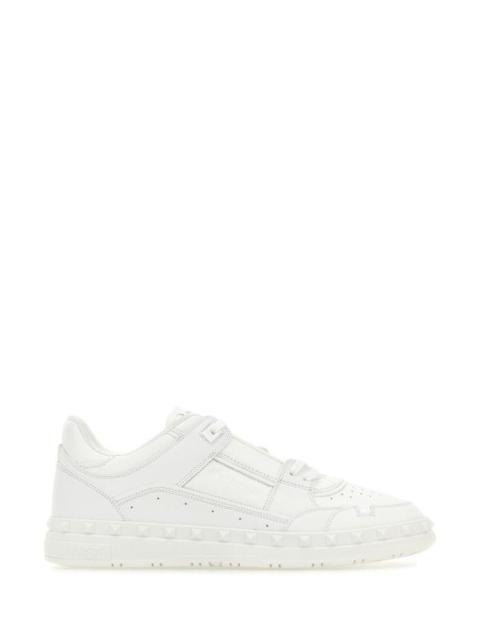 Valentino Valentino Garavani Man White Leather Freedots Sneakers