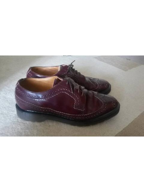 Dr. Martens Made in England brogue oxford burgundy creeper platform shoes