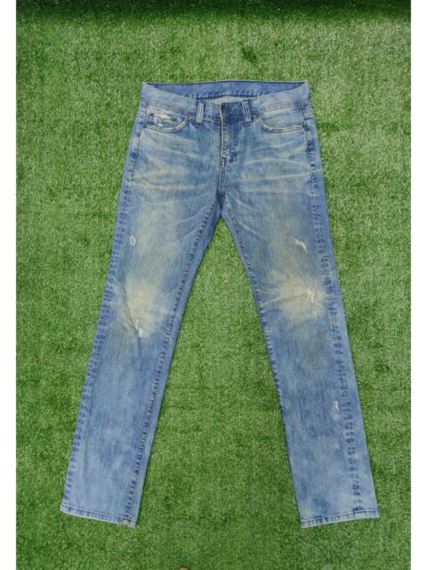 Other Designers Designer - BLACK LABEL SKINNY DISTRESSED DENIM (J310)