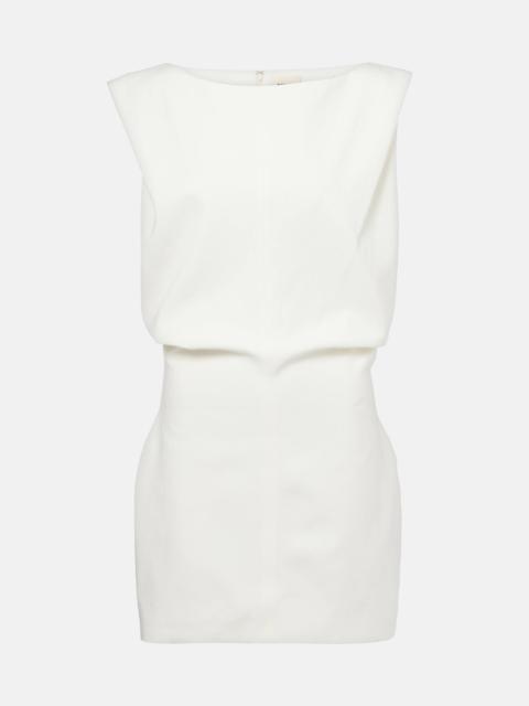 KHAITE Toma cotton canvas minidress