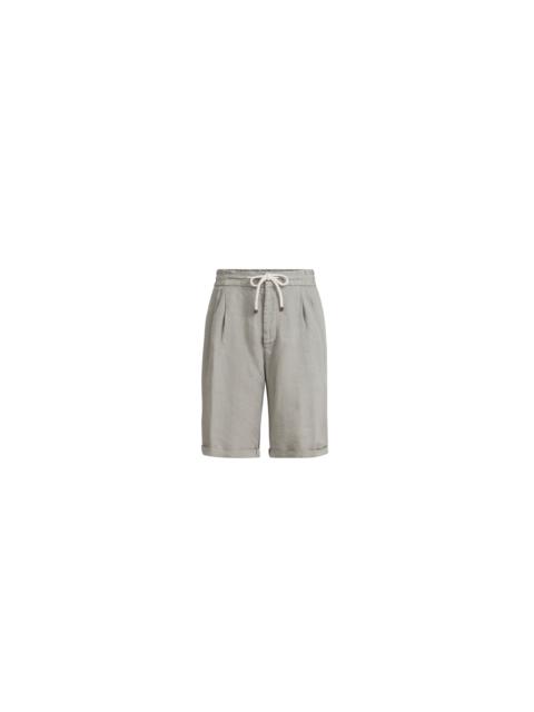 Brunello Cucinelli Brunello Cucinelli Gabardine Bermuda shorts in Khaki at Nordstrom