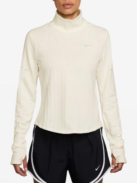 Nike Nike Therma-FIT Swift Mock Neck Running Top in 133 Sail/Refsil at Nordstrom