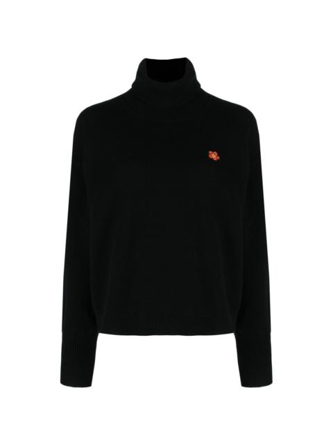 KENZO Boke Flower-patch wool jumper