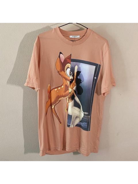 Givenchy Givenchy Peach Bambi Print Tee