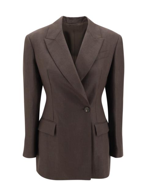 Brunello Cucinelli Women Linen Blazer Jacket