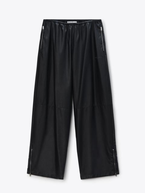 Alexander Wang Track Pant Paper in Leather Mid-Rise