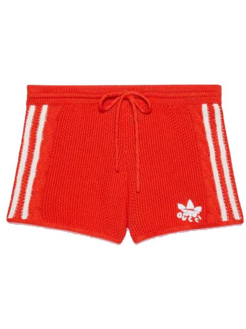 GUCCI Gucci x adidas Knit Shorts Red