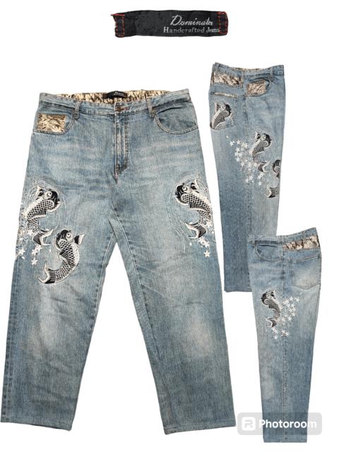 Other Designers Japanese Brand × Jean - Dominate Koi Embroidered Sukajan Jeans