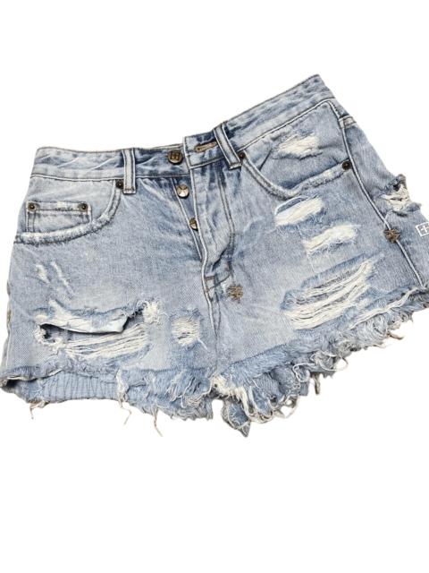 Ksubi Ksubi Distressed Denim Cutoff Shorts W25 Frayed Y2K