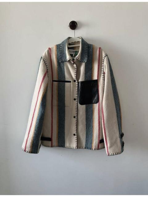 Loewe Loewe striped virgin wool jacket