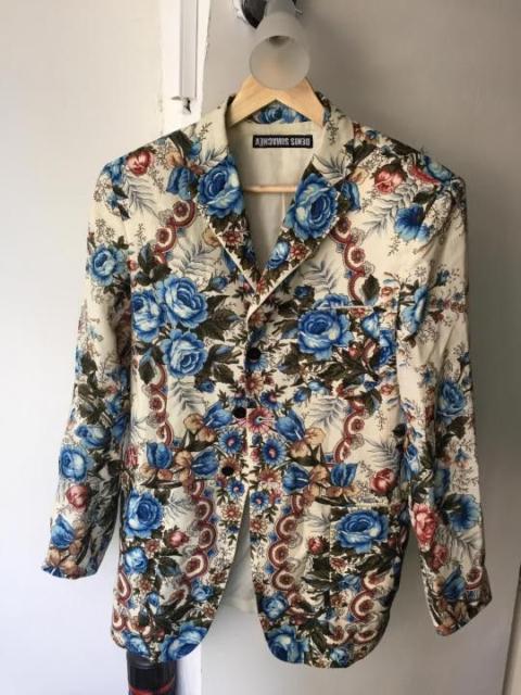 Other Designers Denis Simachev - Flower printed blazer.Like Dior or Saint Laurent