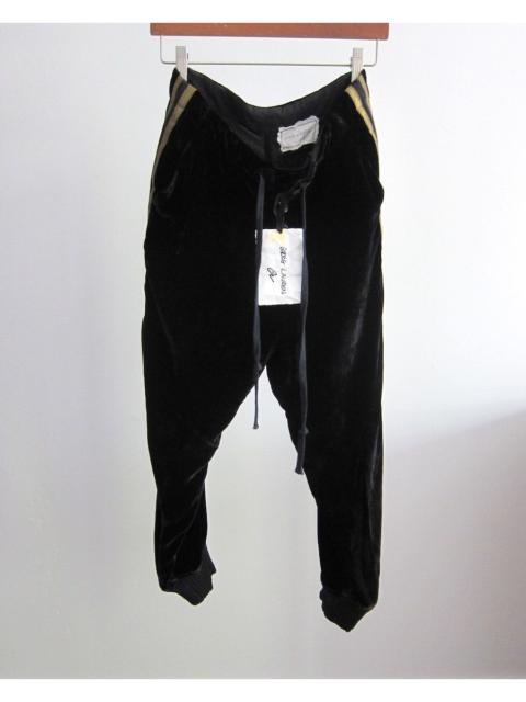 Greg Lauren *NEW* $1500 BLACK VELVET ROYAL LOUNGE PANTS