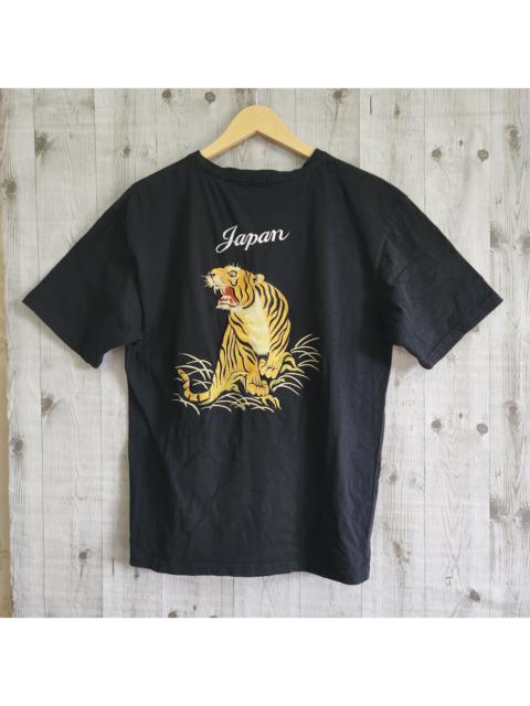 Japanese Brand - Rare Tiger Head Sukajan Embroidered Japan TShirt
