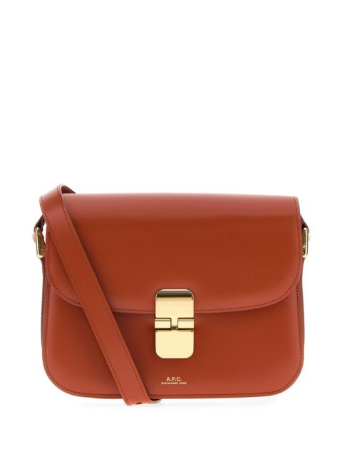 A.P.C. Brick leather small Grace crossbody bag