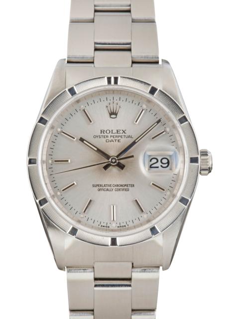 ROLEX Rolex Date 15210 Steel Silver Dial