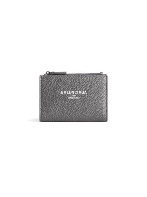 BALENCIAGA Men's Credit Vertical Folded Card Holder in Grey