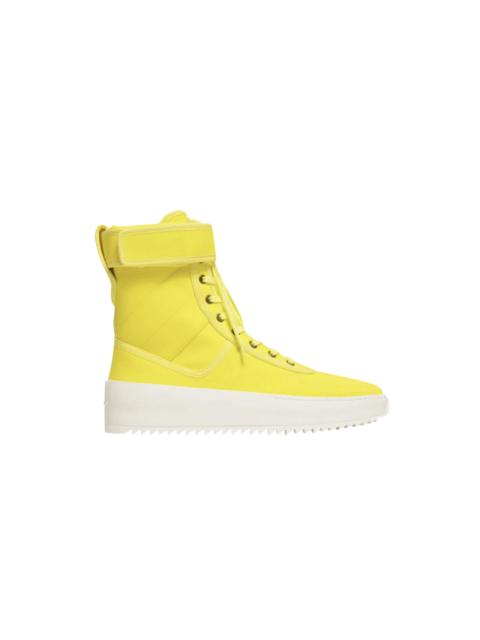 Fear of God $1195 FEAR OF GOD Yellow Nylon Military Sneaker High Top