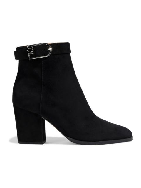 Other Designers Buckled suede ankle boots