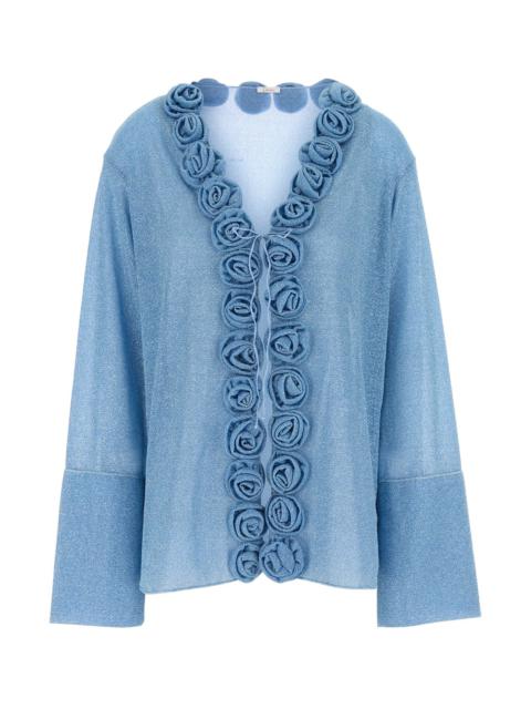 Oséree Light-blue nylon blouse