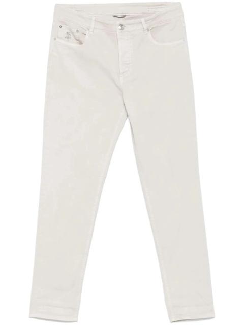 Brunello Cucinelli Brunello Cucinelli Men Garment-Dyed Comfort Lightweight 5-Pocket Jeans